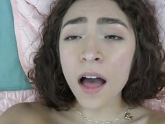 Newbie Amber Summer, gets honey pot licked & creams from mouth & fingers POV