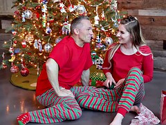 niki snow gets a pounding for christmas from her daddy