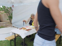 Horny shemale breathtaking anal video