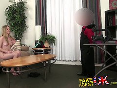 Blonde bombshell Midget seduces fake agent UK into hardcore porn casting