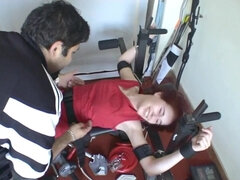 Redhead Babe Tickling Bondage Fetish