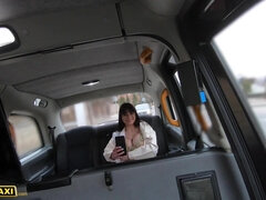 Fake Taxi - Innocent looking Italian babe in glasses takes naughty selfies before being fucked hard by big dick - Big dick