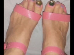 Little Teaser of My Multicoloured Toenails and Sparkle Glitter Plus New Shoes