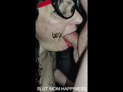 Amateur, Cuarto de baño, Mamada, Semen en la boca, Maduro, Pov