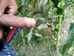 Indian Boy Masturbation and Cumshot Outdoor Handjob