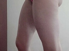 Real Woman Getting Ready to Go Out. Real Video Recorded by Roommate