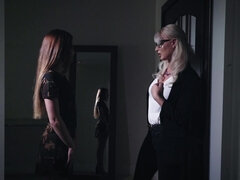 Libidinous MILF dyke and teen lesbian mind-blowing porn scene