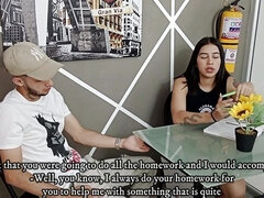 Horny Friends Having Oral Sex Instead of Doing Their Homework - Porn in Spanish