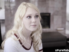 美女, ブロンド, 茶髪の, 顔射, ハードコア, 禁句, ティーン, 三人