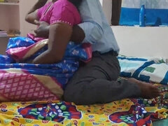Wife Sucking Husband's Ass and Then Fucking Him in Saree