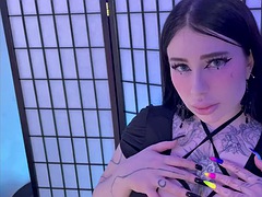 VERY JUICY SLUT fucked HARD in all holes and cums in THROAT CUM IN THROAT