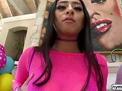 Nymphomaniac three way with busty Ella Knox and violet myers