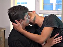 Latin boys Flix and Bautista fuck each other bareback