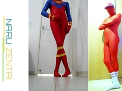 Have Fun in Superman Zentai Suit