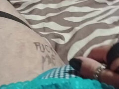 Chubby Latino Hairy Femboy Ftm Masturbating Rubbing Cunt Panties Moaning and Fingering My Wet Hole