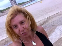 Cute yellow-haired Eva Persson is drilled in asshole