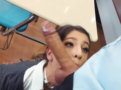 Kristen Scott gets boned in the classroom