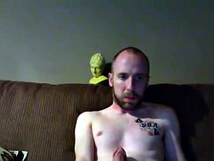 str8 men masturbate on the couch