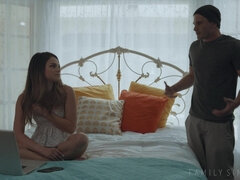 Mixed Family Episode 1 - naturally busty PAWG girlfriend Athena Faris