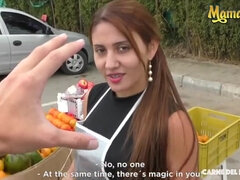 Enthousiasteling, Grote kont, Hondjeshouding, Latijnse vrouw, Natuurlijke tieten, Kantoor, Gezichtspunt, Billekoek