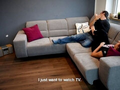 Stepsister's pushy foot smelling