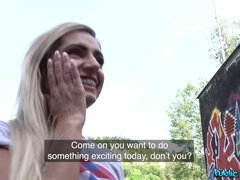 Brazilian Twerker Fucked Outdoors - Latina Blonde with Big Fake Tits Mia Linz