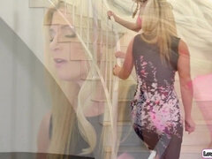 Stepdaughter tricks stepmom into 3some