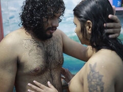 Kopalnica, Fafanje, Par, Domaci pornič, Indijka