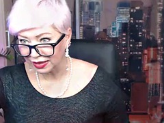 Luxurious 50 year old whore AimeeParadise experiments with her big tits and nipples!