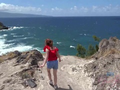 Amatoriale, Spiaggia, Fidanzata, Orgasmo, All'aperto, Trecce, Punto di vista pov, Figa