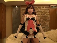 Beauteous flat chested oriental slut is attending in cosplay XXX movie