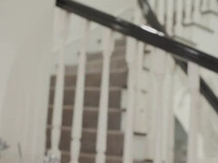 Busty Blonde Makes Him Bust A Nut -