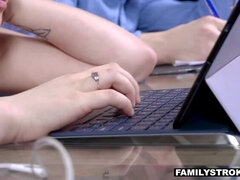 Tiny PAWG Teen Taylor Fornicates w Stepbro