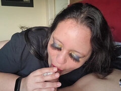 Delicious Sunday Smoking Blowjob