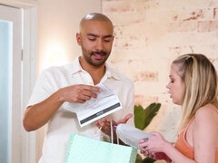 18 años, Rubia, Garganta profunda, Polla, Pajear, Masaje, Aceite, Orgasmo