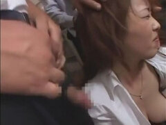 Hottest Japanese whore Ryoko Murakami in Best Bukkake, Cumshots JAV movie