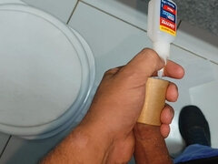 Super Hot Glue Secures the Dick to the Cock Ring.