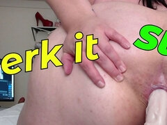 Anal, Bbw stor vacker kvinna, Stor stjärt, Dildo, Hemmagjord, Onani, Solo