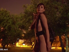 Jeny Smith hot babe public nudity video