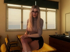 Desirium 02 - Gets a Boner Watching Horny GF Playing with His Thick Big Cock, Slut Playing with Huge Dick