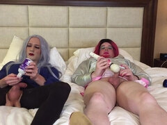 Very Pretty Crossdresser Fucking and Sucking Redhead Tgirl Raw - Compilation 13