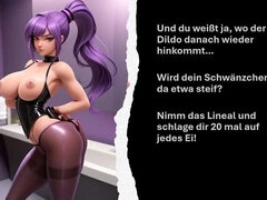 Dominant German Mistress Fucks Your Ass Hard - Femdom Anal JOI