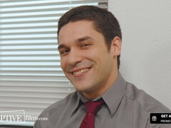 Awkward Hunk Finally Fucks Boss At Work - The Office Ga