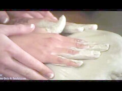 Instead of working hot babes Elle Alexandra and Jasmine W kiss and have a hot lez adventure