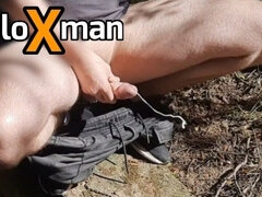 Masturbate in Public. Hurry to Orgasm - Solo Xman