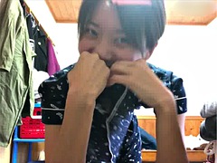 Amateur, Asiatique, Mignonne, Japonaise, Masturbation, Solo, Étudiant, Adolescente
