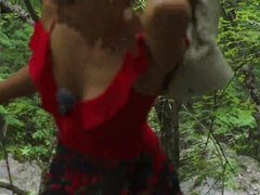 Bikini, Erotika, Prstění, Masturbace, Nahota, Venku, Sólo, Kozičky