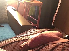 Ass stretching on tied pleasure object part 1 of 3