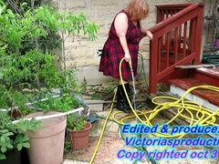 素人, お尻, ぽっちゃり, 熟年, 穴開きパンティ, 赤毛, 一人