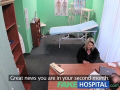 Pregnant patient with huge tits gets a real hospital exam with a horny nurse